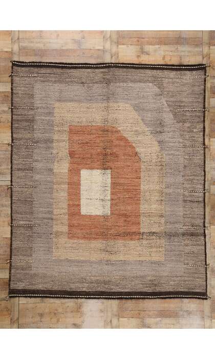 8 x 10 Midcentury Modern Moroccan Japandi Rug 81062