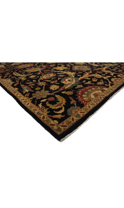9 x 12 Black Indian Mahal Rug 30173