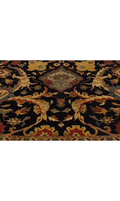 9 x 12 Black Indian Mahal Rug 30173
