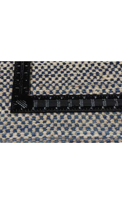 9 x 12 Modern Blue Earth-Tone Kilim Rug 81098