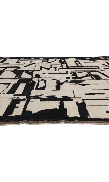 9 x 12 Modern Brutalist Moroccan Rug 81079