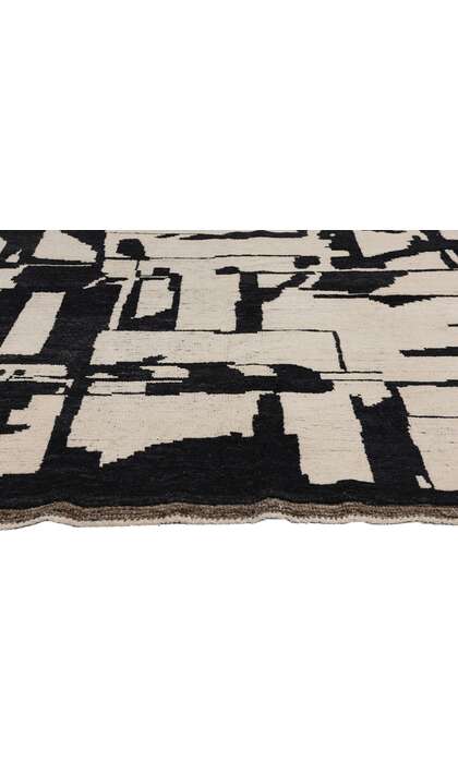 9 x 12 Modern Brutalist Moroccan Rug 81079