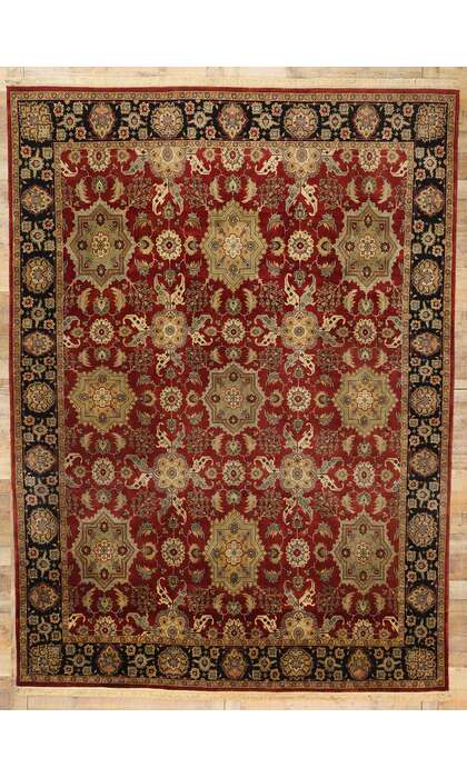 9 x 12 Vintage Modern Indian Mogul Rug 78736