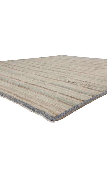 9 x 11 Modern Boho Tonal Striped Moroccan Rug 81078