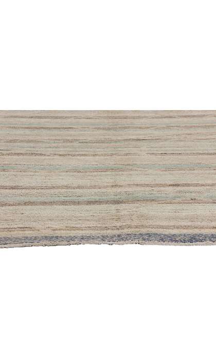 9 x 11 Modern Boho Tonal Striped Moroccan Rug 81078