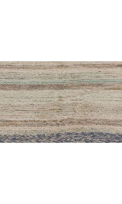 9 x 11 Modern Boho Tonal Striped Moroccan Rug 81078