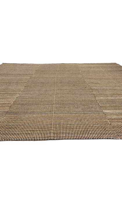 10 x 14 Modern Neutral Earth-Tone Kilim Rug 81101