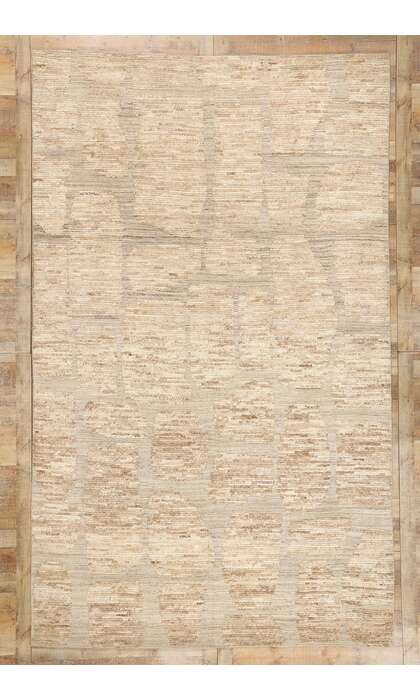 8 x 13 Organic Modern Moroccan High-Low Rug 81054