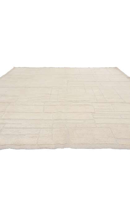 8 x 10 Organic Modern Ivory Moroccan High-Low Rug 81104