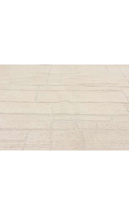8 x 10 Organic Modern Ivory Moroccan High-Low Rug 81104
