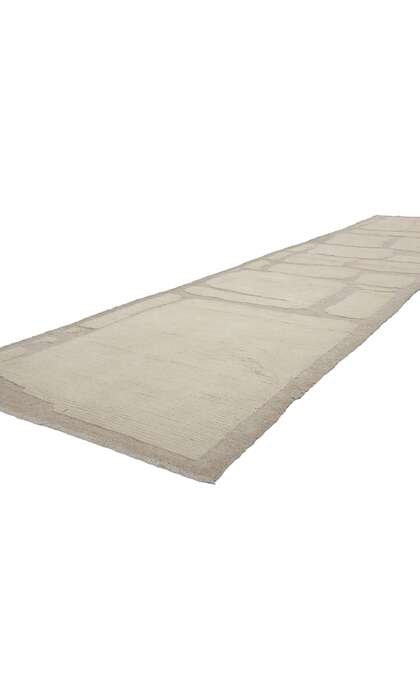 3 x 14 Organic Modern Moroccan High-Low Rug Runner 81105