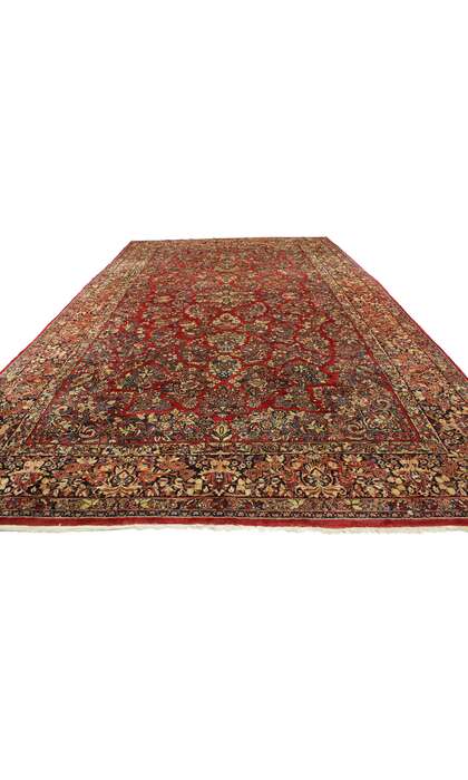 10 x 18 Oversized Antique Persian Sarouk Rug 74960