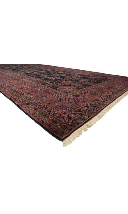 12 x 25 Oversized Antique Persian Sarouk Rug 76984