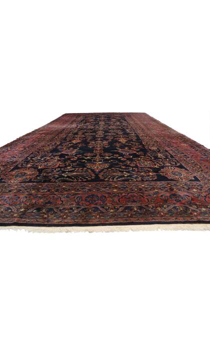 12 x 25 Oversized Antique Persian Sarouk Rug 76984