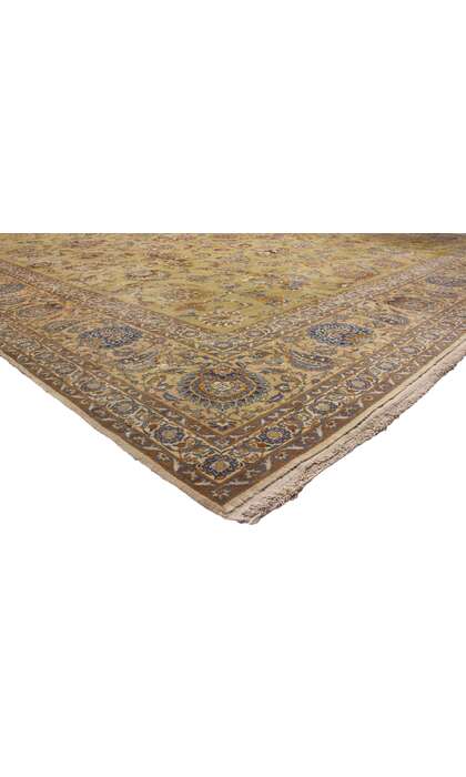 14 x 22 Oversized Antique Persian Kashan Rug 71883