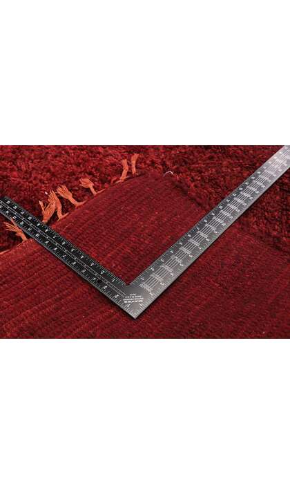 4 x 10 Vintage Red Beni Mrirt Moroccan Rug 20914