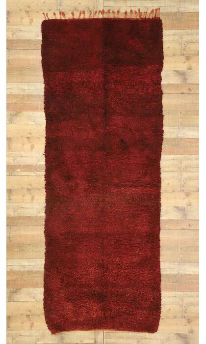 4 x 10 Vintage Red Beni Mrirt Moroccan Rug 20914
