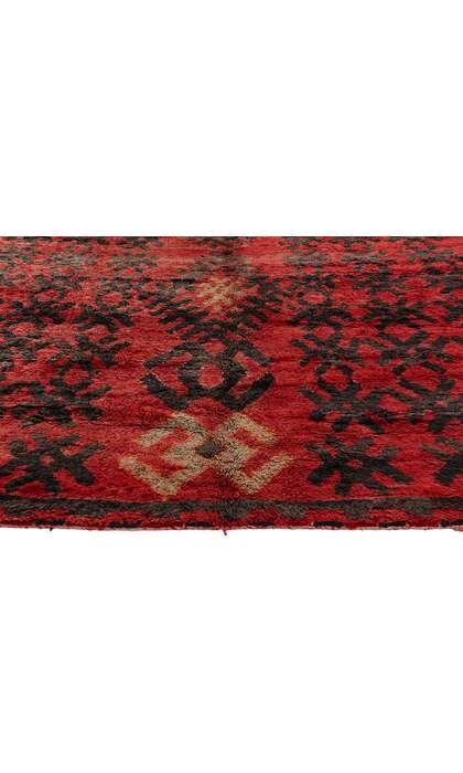 7 x 13 Vintage Red Talsint Moroccan Rug 21468