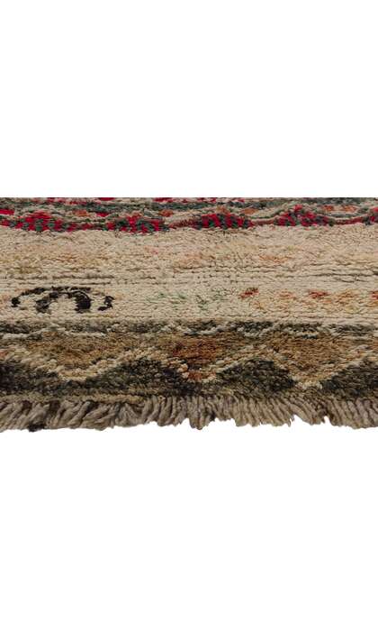 3 x 4 Vintage Brown Boujad Moroccan Rug 21833
