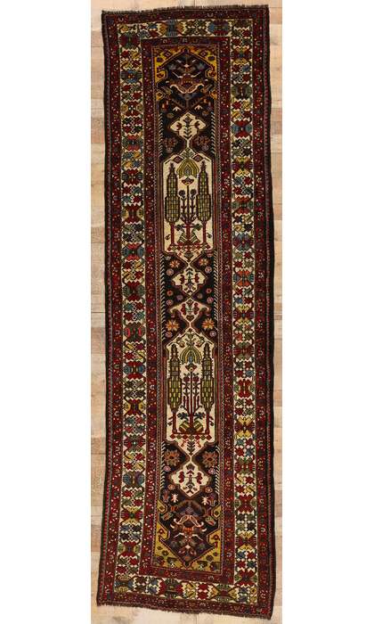 4 x 12 Vintage Persian Bakhtiari Rug Runner 53879