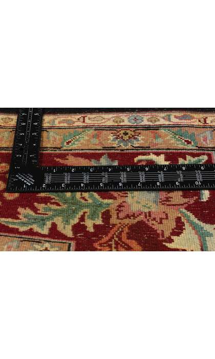 9 x 12 Vintage Black Indian Floral Rug 78706