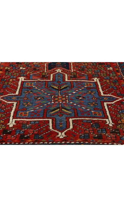 3 x 14 Vintage Persian Karaja Heriz Rug Runner 53873