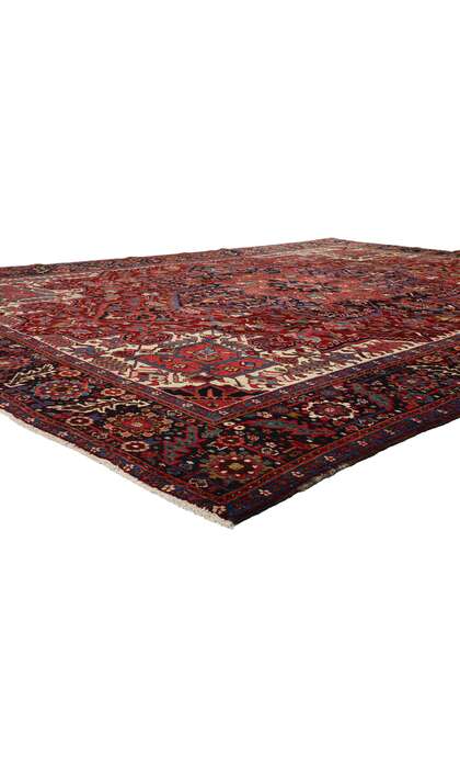 9 x 13 Vintage Persian Heriz Rug 53880
