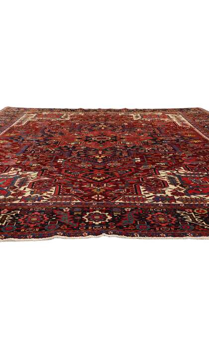 9 x 13 Vintage Persian Heriz Rug 53880