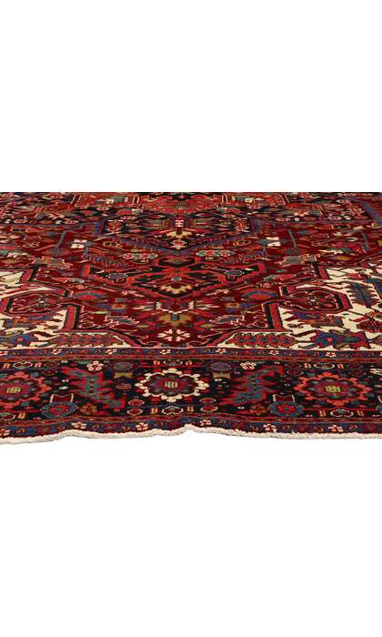9 x 13 Vintage Persian Heriz Rug 53880