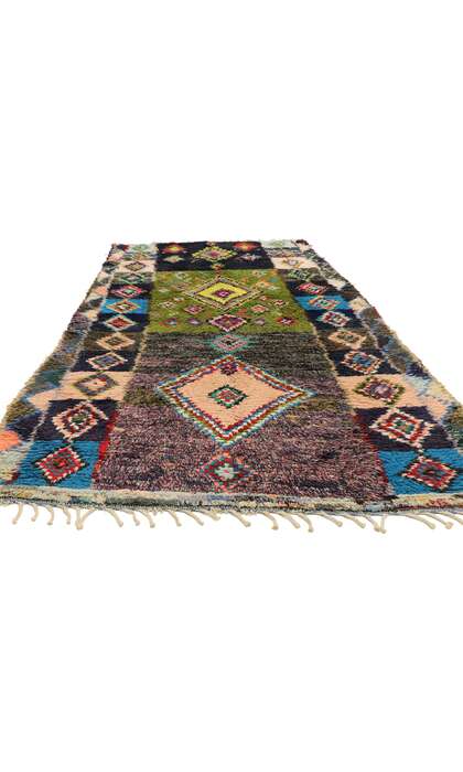 4 x 8 Colorful Vintage Moroccan Azilal Rug 20622