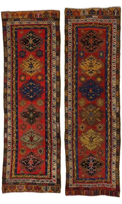 4 x 12 Vintage Turkish Oushak Rug Runner 53881