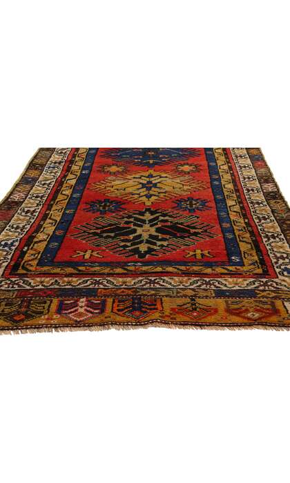 4 x 12 Vintage Turkish Oushak Rug Runner 53881