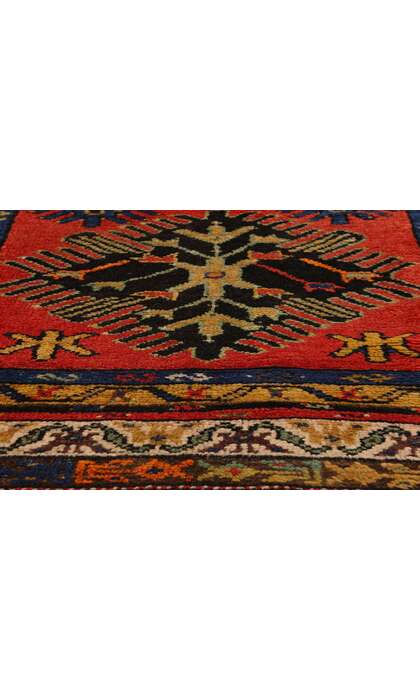 4 x 12 Vintage Turkish Oushak Rug Runner 53881