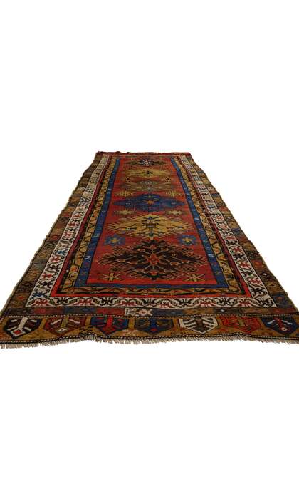 4 x 12 Vintage Turkish Oushak Rug Runner 53882