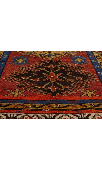 4 x 12 Vintage Turkish Oushak Rug Runner 53882