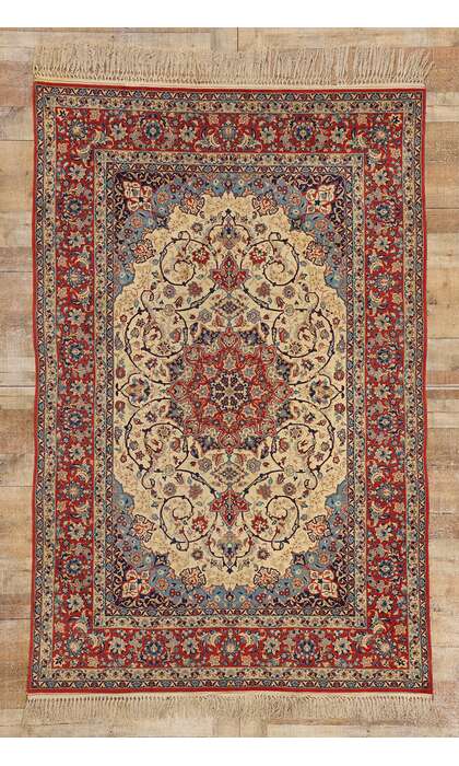 5 x 8 Vintage Persian Isfahan Rug 78721
