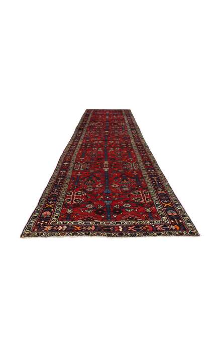 3 x 17 Vintage Red Persian Hamadan Rug 78726