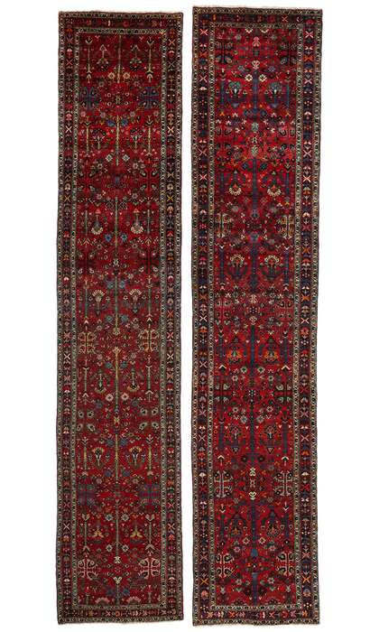 3 x 17 Vintage Red Persian Hamadan Rug 78727