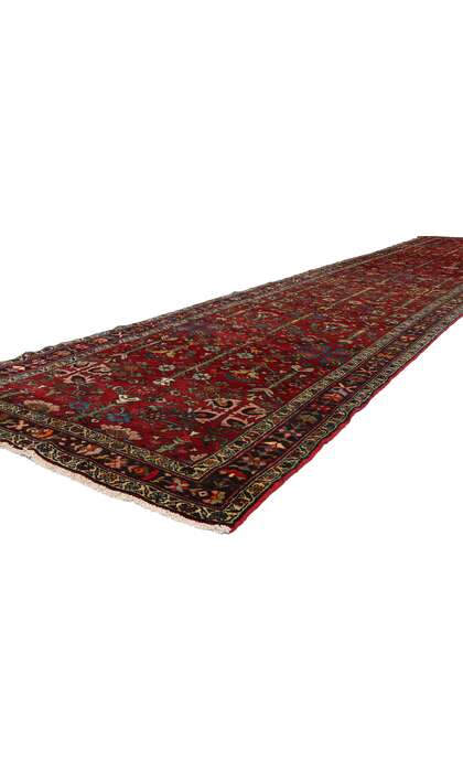 3 x 17 Vintage Red Persian Hamadan Rug 78727