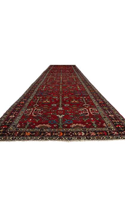 3 x 17 Vintage Red Persian Hamadan Rug 78727