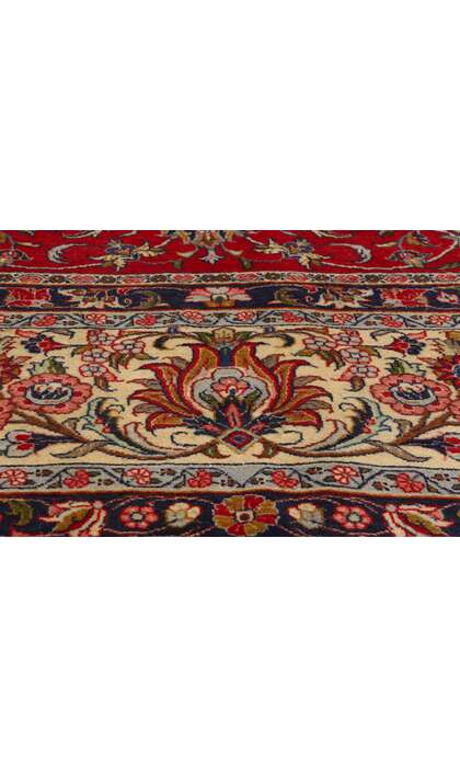 10 x 13 Vintage Red Persian Kashan Rug 78700