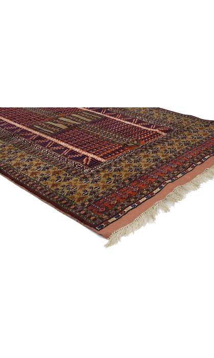4 x 5 Vintage Turkoman Afghan Rug 76995