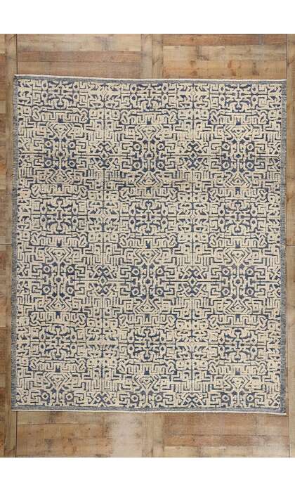 8 x 10 Modern Geometric Moroccan High-Low Rug 81055