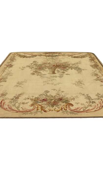 5 x 7 Antique French Silk Aubusson Tapestry 73014