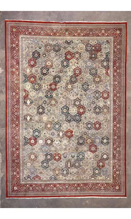 11 x 16 Vintage Chinese Tabriz Rug 74848