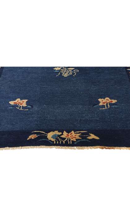 4 x 6 Antique Blue Chinese Peking Rug 78762