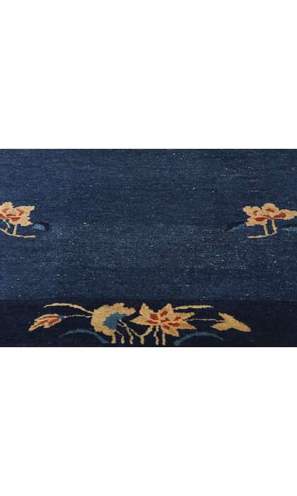 4 x 6 Antique Blue Chinese Peking Rug 78762