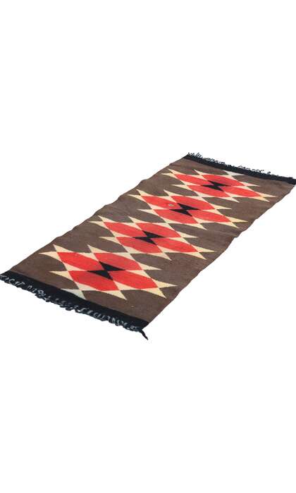 1 x 3 Small Antique Ganado Navajo Rug 78749