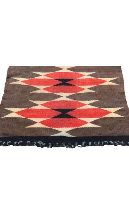 1 x 3 Small Antique Ganado Navajo Rug 78749