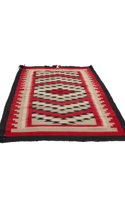 3 x 5 Antique Ganado Navajo Rug 78747